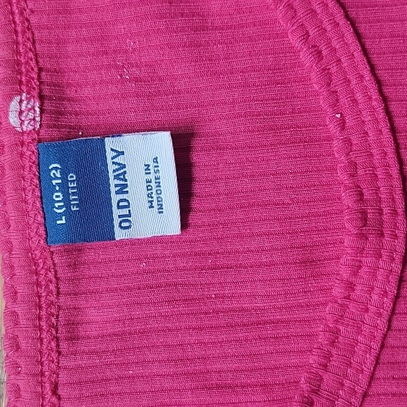 BNWT Old Navy Girls Large Pink Fitted Shirt - Picture 4 of 4